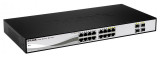 D-link switch dgs-1210-16 16 porturi gigabit 4 porturi combo1000baset/sfp capacity 32gbps 8k mac 19 rackmount