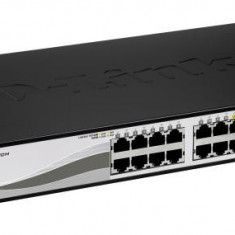 D-link switch dgs-1210-16 16 porturi gigabit 4 porturi combo1000baset/sfp capacity 32gbps 8k mac 19 rackmount