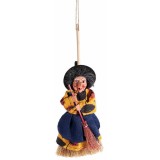 Cumpara ieftin Figurina Halloween Vrajitoare Befana polirasina textil multicolor II cm 27 H