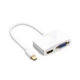 Adaptor Ugreen MD108 10427 Mini Display Port la HDMI + VGA Ugreen, Alb