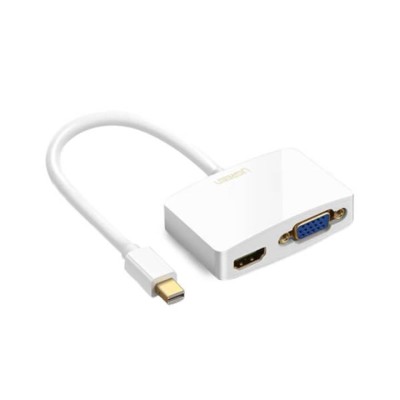 Adaptor Ugreen MD108 10427 Mini Display Port la HDMI + VGA Ugreen, Alb foto