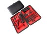 Trusă pentru manichiură/pedichiură, 16 accesorii, negru/roșu,, Oem