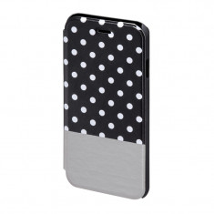 Husa Booklet Lovely Dots iPhone 6 Hama, Negru/Alb