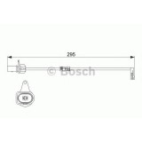 Senzor de avertizare,uzura placute de frana AUDI A8 (4H) (2009 - 2016) BOSCH 1 987 474 508