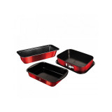 Set tavi pentru copt 3 piese Burgundy Berlinger Haus BH 7632