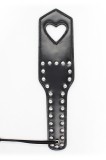 TOY222-1 Paleta fetish din imitatie piele cu decupaj in forma de inima
