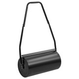 Tăvălug gazon pentru grădină, m&acirc;ner, negru, 42 L, fier și oțel