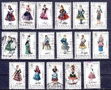 A12 S1 22 - Timbre foarte vechi - Spania - costume populare