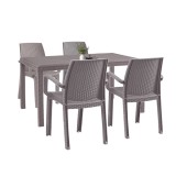 Set mobilier de grădină Corri 4+1 cappuccino