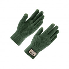 Manusi touchscreen barbati din lana iWarm ST0007, Verde