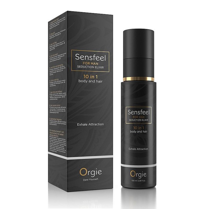 Lotiune 10 in 1 Sensfeel Seduction Elixir pentru Barbati Corp si Par 100 ml