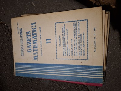 Gazeta maematica nr 11 1981 foto