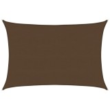 Cumpara ieftin Panza parasolar, maro, 5x6 m, HDPE, 160 g/m&sup2;