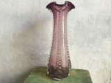 Arta / Design / Vintage - Vaza deosebita dimensiuni mari din sticla colorata realizata manual mijlocul sec XX !