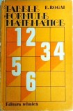 E. Rogai - Tabele si formule matematice