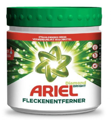 Pudra pentru indepartarea petelor Ariel Diamond Bright rufe albe 500g foto