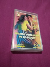 CASETA AUDIO MELODII ROMANESTI DE DRAGOSTE RARA!! ORIGINALA