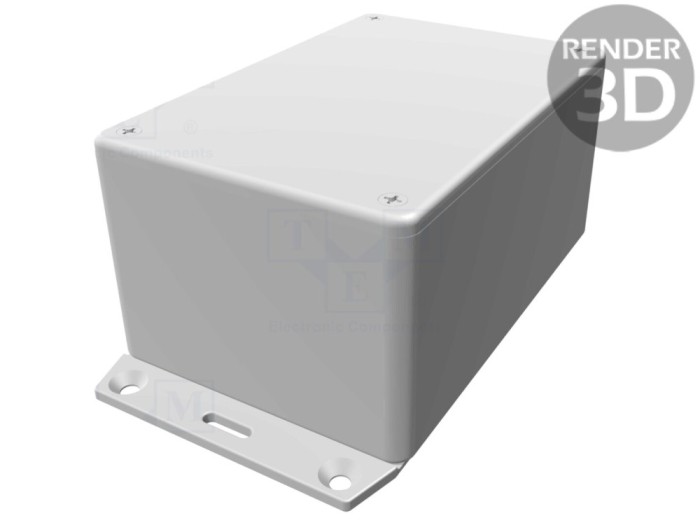 Carcasă universală ABS gri IP54