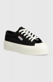 Superga tenisi 2631 STRIPE PLATFORM femei, culoarea alb, S5111SW