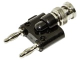 Conector MUELLER ELECTRIC BU-P1270 4mm Banană dublă + BNC mufă 500V