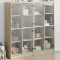 vidaXL Bibliotecă cu uși stejar sonoma 136x37x142 cm lemn compozit 3206519
