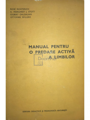 Rene Richterich - Manual pentru o predare activă a limbilor (editia 1974) foto