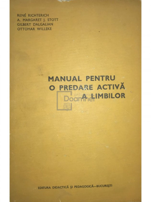 Rene Richterich - Manual pentru o predare activă a limbilor (editia 1974)