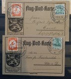 GERMANIA,RAICH-2 carti postale,--Posta Aeriana-circulate