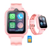 Cumpara ieftin Smartwatch pentru Copii 4G, Cartelă SIM, GPS, WhatsApp, Wi-Fi, Apeluri Video, Mod Ascultare-Foto Spion, SOS, Control Aplicații, GITECH&reg; D35 Pro, Roz