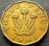 Moneda istorica 3 (Three) PENCE - ANGLIA, anul 1941 *cod 886 B, Europa