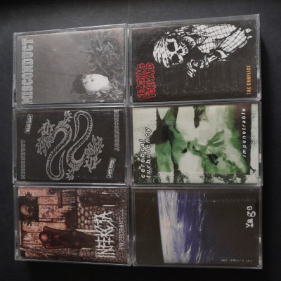 diverse casete audio punk / hc / grind / screamo foto