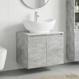 Cumpara ieftin Dulap pentru Chiuveta de Baie Gri Beton 62,5 x 44,5 x 80 cm
