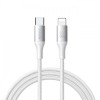 Cablu Date si Incarcare USB-C - Lightning Joyroom S-A28 Flash, 30W, 2m, Alb, Apple