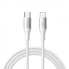 Cablu Date si Incarcare USB-C - Lightning Joyroom S-A28 Flash, 30W, 2m, Alb