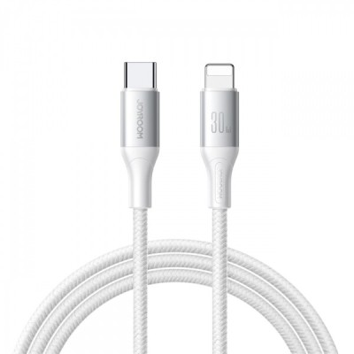 Cablu Date si Incarcare USB-C - Lightning Joyroom S-A28 Flash, 30W, 2m, Alb foto