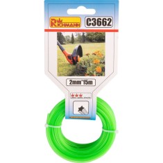 Fir rezerva cositoare, trimmer, tip stea, 2&nbsp;mm x 15 m, Richmann