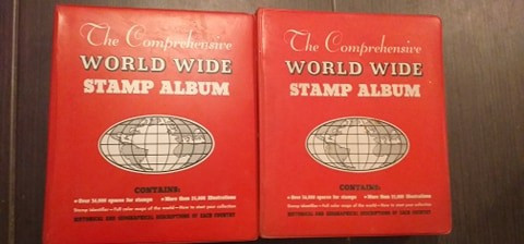 THE COMPREHENSIVE WORLD WIDE STAMP ALBUM - 2 VOLUME FORMAT MARE