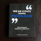 100 de citate despre psihologie