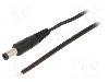Cablu alimentare DC, cabluri, DC 5,5/2,5 mufa, negru, 0,5m, WEST POL - P25-TT-T035-050BK