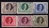✅ (S47) Germania Reich 1943 " Aniversarea lul Adolf Hitler - 54 de ani " ,serie Mi. 844/849 , cota 15&euro; stampilata ( stampilele pot diferi ! ), Nestampilat
