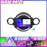 Navigatie dedicata Mini 2007-2011 cu Android 12, 4GB RAM, 64GB, CarPlay
