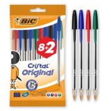 Set Pixuri BIC Cristal, 10 Bucăți, Multicolor
