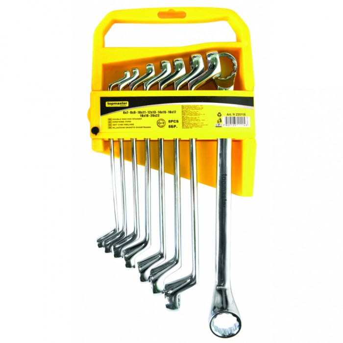 Chei inelar cotite 6-22mm set 8pcs CR-V TMP HardWork ToolsRange