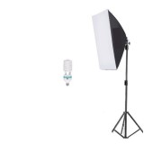Lumina Softbox pentru Studio Foto + Suport Trepied Reglabil 80-200cm Andoer Bec 150W