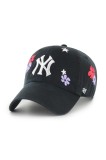 47 brand șapcă de baseball din bumbac MLB New York Yankees culoarea negru, cu imprimeu, B-FLRAC17GWS-BKA