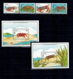 Nevis 1990 - Fauna marina, serie incompleta si colite neuzate