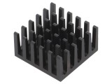 Radiator extrudat cu aripioare BGA 21mm, aluminiu negru - Wakefield Thermal