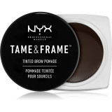 NYX Professional Makeup Tame &amp; Frame Brow pomadă pentru spr&acirc;ncene culoare 05 Black 5 g