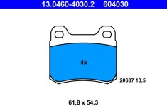 ATE 13.0460-4030.2 set placute frana,frana disc foto
