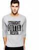 Bluza barbati gri cu text negru - Straight Outta Resita - M